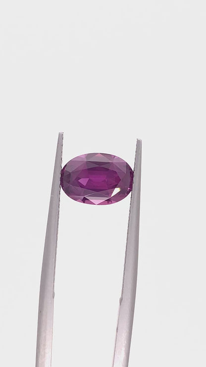 Purple Sapphire — 2.26ct Oval | 9.49x6.66mm | Mozambique | Heated