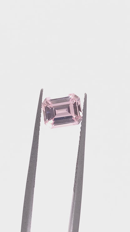 Peach Sapphire — 1.49ct Emerald Cut | 7.25x5.95mm | Madagascar | Unheated