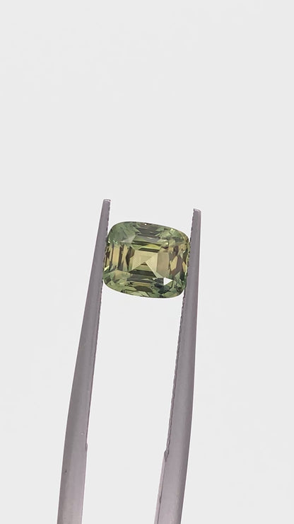 Green Sapphire — 2.00ct Cushion | 7.25x6.20mm | Madagascar | Heated