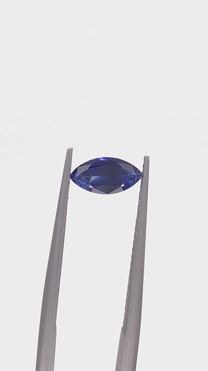 Blue Sapphire — 0.82ct Marquise | 8.80 x 4.40mm | Sri Lanka | Heated
