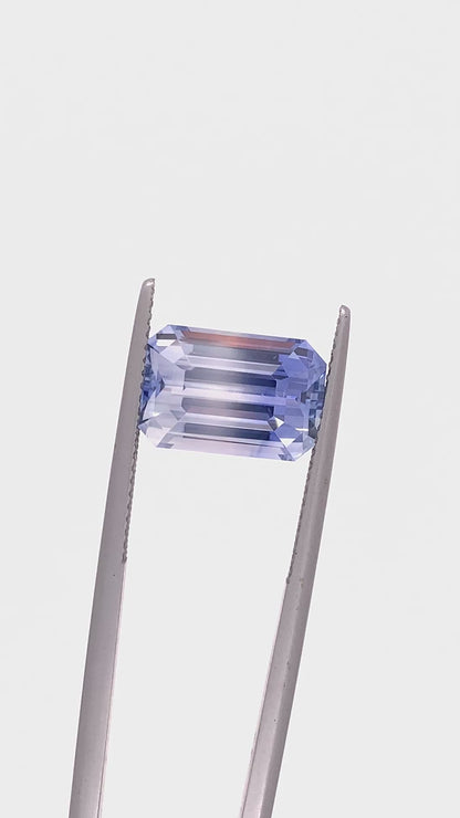 Blue Sapphire — 7.02ct Emerald Cut | 12.45 x 8.35mm | Sri Lanka | Heated