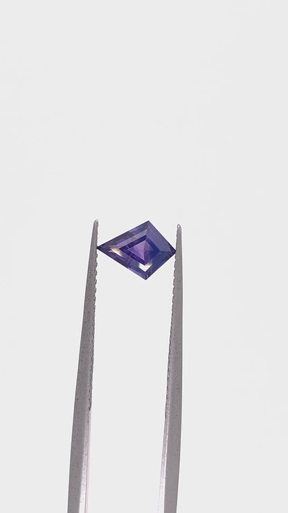 Purple Sapphire — 0.6ct Kite | 7.80 x 5.70mm | Madagascar | Heated