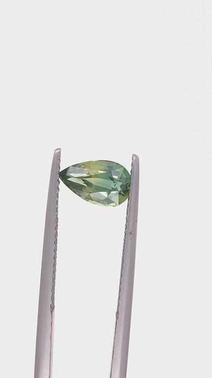 Green Sapphire — 1.41ct Pear | 8.85 x 5.40mm | Madagascar | Heated