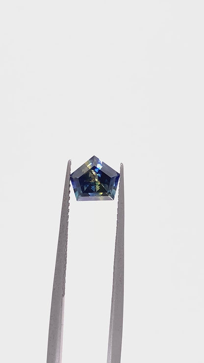 Blue Sapphire — 0.94ct Geometric | 6.80 x 6.10mm | Madagascar | Heated
