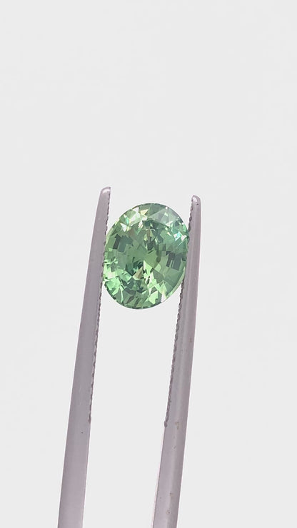 Green Sapphire — 2.53ct Oval | 9.00 x 7.25mm | Madagascar | Heated