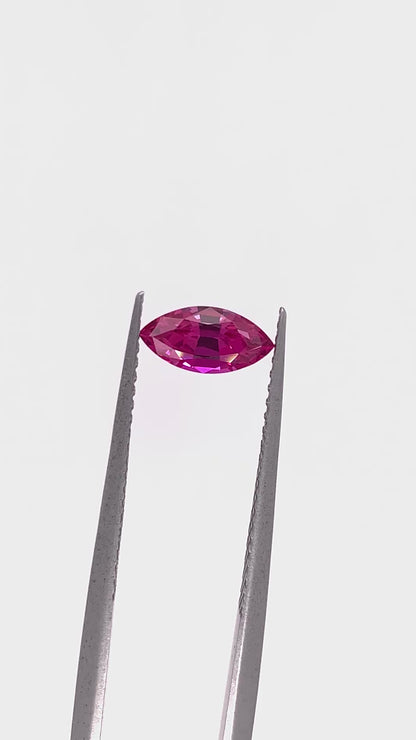 Pink Sapphire — 0.67ct Marquise | 8.00x4.00mm | Mozambique | Heated
