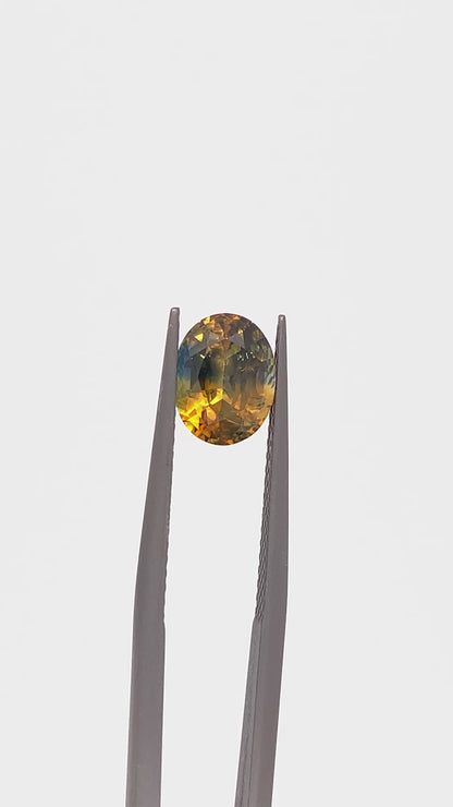 Bicolour Sapphire — 1.98ct Oval | 8.30 x 6.40mm | Sri Lanka | Heated