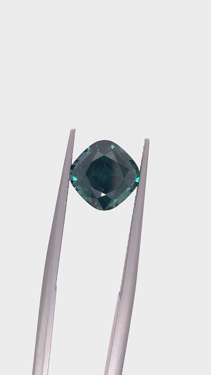 Montana Sapphire — 3.47ct Cushion | 8.30 x 8.30mm | USA | Heated