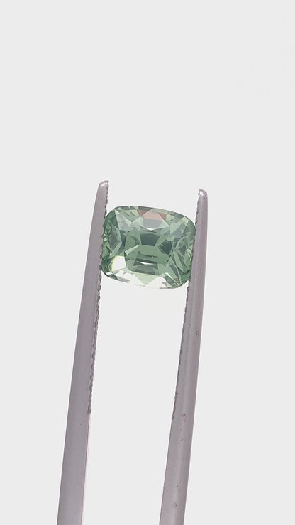 Green Sapphire — 3.08ct Cushion | 8.00 x 6.00mm | Sri Lanka | Heated