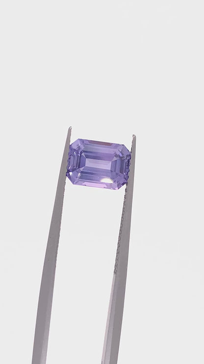 Purple Sapphire — 2.35ct Emerald Cut | 8.40 x 6.05mm | Sri Lanka | Unheated