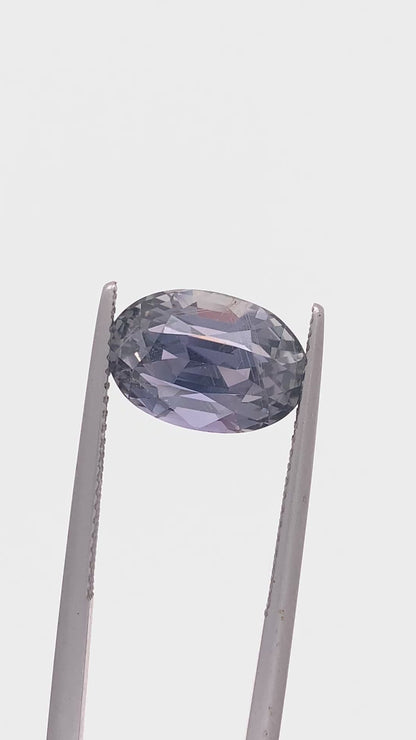 Purple Sapphire — 6.50ct Oval | 12.47x8.50mm | Tanzania | Unheated
