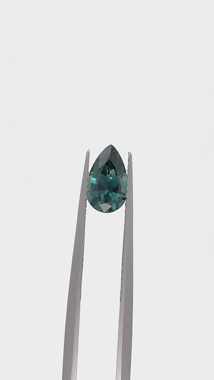 Teal Sapphire — 1.16ct Pear | 8.50 x 5.23mm | Kenya | Unheated