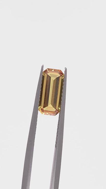 Orange Sapphire — 1.56ct Emerald Cut | 10.60 x 4.95mm | Australia | Unheated