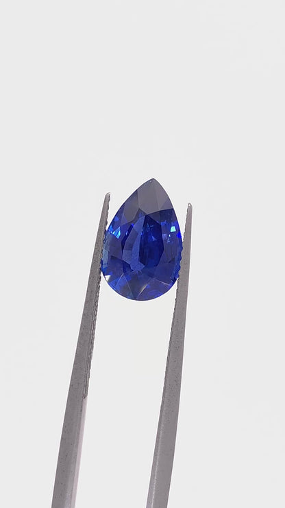 Blue Sapphire — 2.92ct Pear | 11.05 x 7.40mm | Sri Lanka | Heated