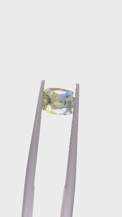 Bicolour Sapphire — 1.22ct Cushion | 6.70 x 5.30mm | Sri Lanka | Heated