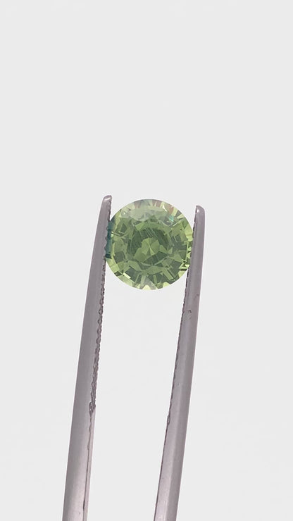 Green Sapphire — 2.70ct Round Step Cut | 7.92mm | Madagascar | Heated
