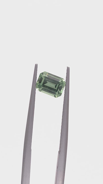 Green Sapphire — 1.05ct Emerald Cut | 6.70 x 5.00mm | Tanzania | Heated