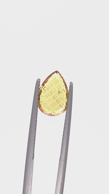 Yellow Sapphire — 1.61ct Fantasy Cut | 10.80 x 7.60mm | Madagascar | Unheated