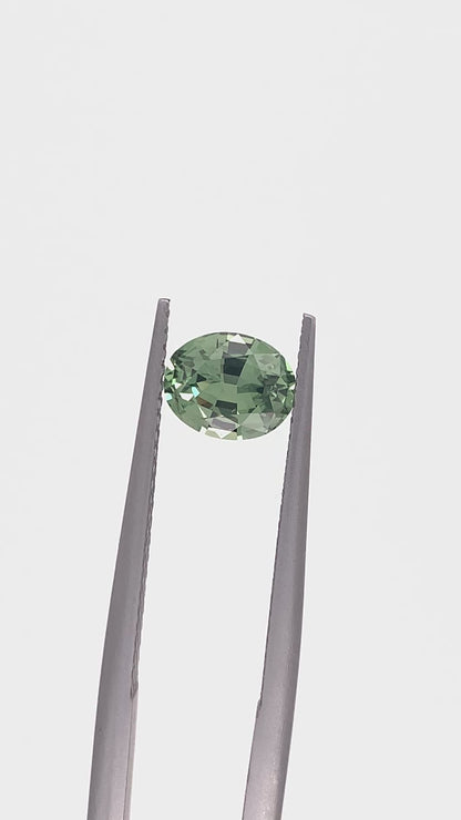Green Sapphire — 1.13ct Oval | 7.00 x 5.60mm | Tanzania | Heated