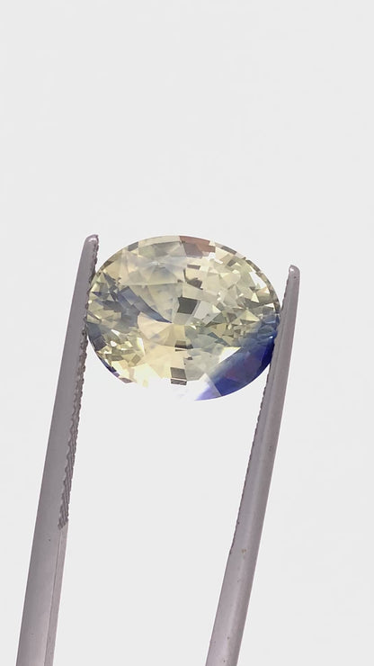 Yellow Sapphire — 8.47ct Oval | 12.95 x 10.70mm | Tanzania | Heated
