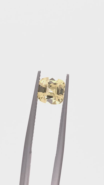 Yellow Sapphire — 1.63ct Cushion | 7.00x6.75mm | Sri Lanka | Heated