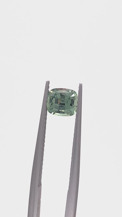 Green Sapphire — 1.12ct Cushion | 6.20 x 5.50mm | Tanzania | Heated
