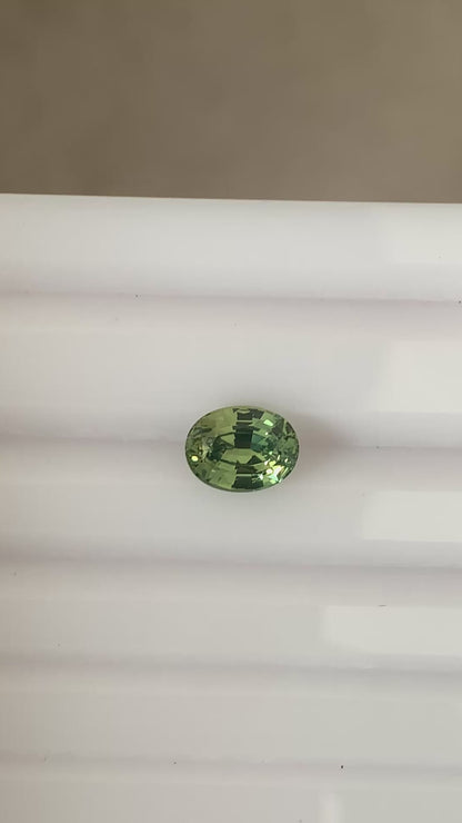 Green Sapphire — 1.81ct Oval | 8.00 x 6.10mm | Madagascar | Heated