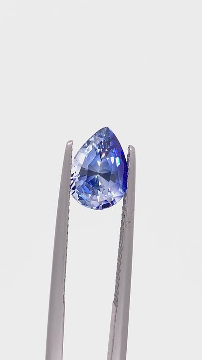Blue Sapphire — 3.12ct Pear | 10.00 x 7.30mm | Sri Lanka | Heated