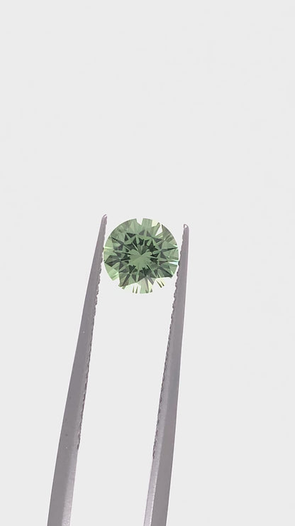 Green Sapphire — 0.94ct RBC | 5.9mm | Tanzania | Heated