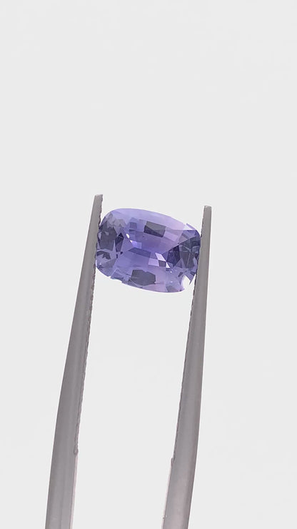 Purple Sapphire — 1.68ct Cushion | 8.67 x 6.35mm | Sri Lanka | Unheated