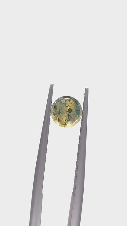 Bicolour Sapphire — 1.16ct Round Step Cut | 6.15mm | Sri Lanka | Heated