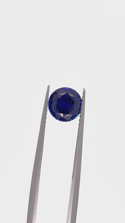 Blue Sapphire — 1.60ct Round Step Cut | 6.90mm | Sri Lanka | Heated