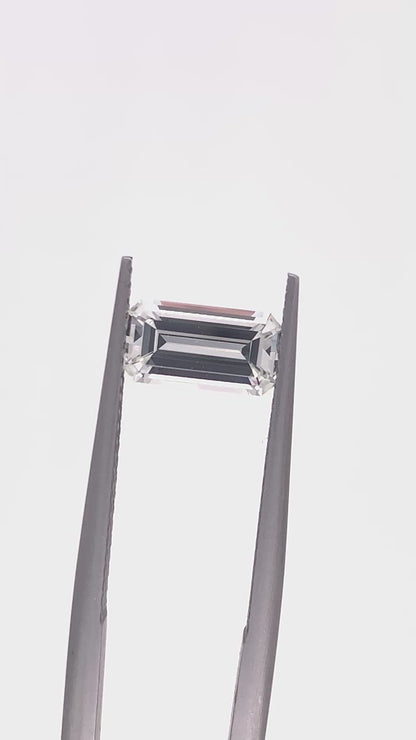 White Sapphire — 1.53ct Emerald Cut | 9.00 x 4.80mm | Madagascar | Heated