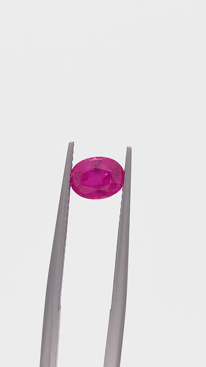 Pink Sapphire — 1.12ct Oval | 7.10x5.40mm | Mozambique | Heated