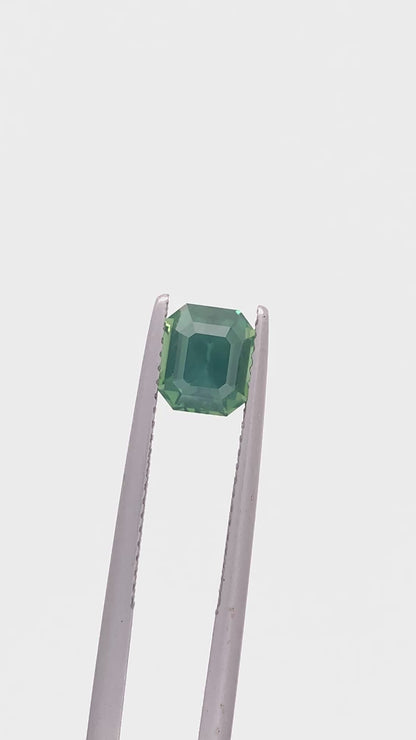 Green Sapphire — 1.58ct Emerald Cut | 6.70 x 5.80mm | Madagascar | Heated