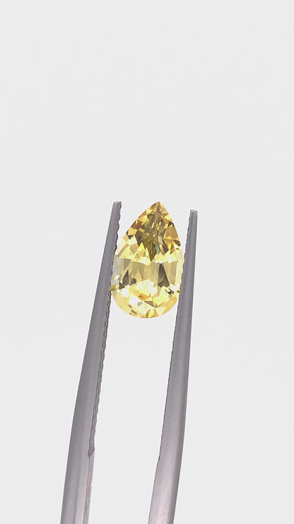 Yellow Sapphire — 1.72ct Pear | 9.70 x 6.10mm | Sri Lanka | Heated