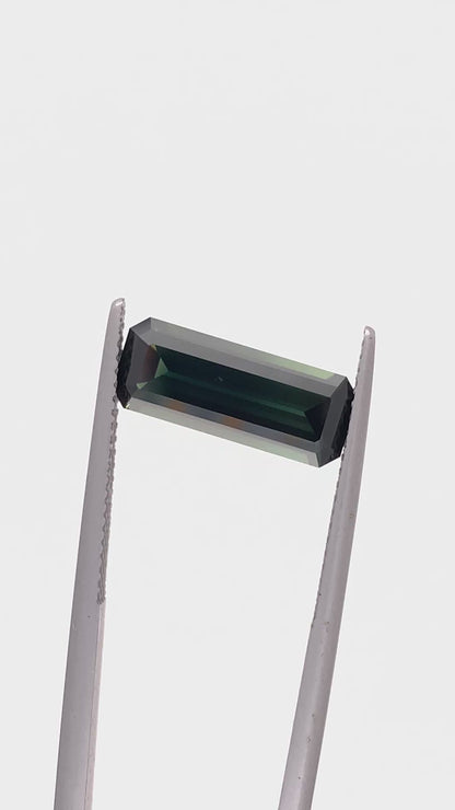 Green Sapphire — 3.81ct Emerald Cut | 15.06 x 6.02mm | Australia | Unheated