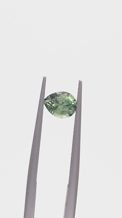 Green Sapphire — 1.04ct Pear | 6.80 x 5.40mm | Tanzania | Heated