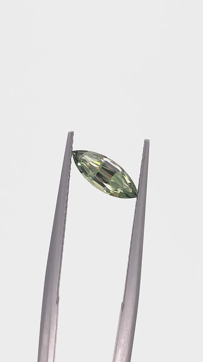Green Sapphire — 0.79ct Marquise | 9.70 x 3.85mm | Tanzania | Heated