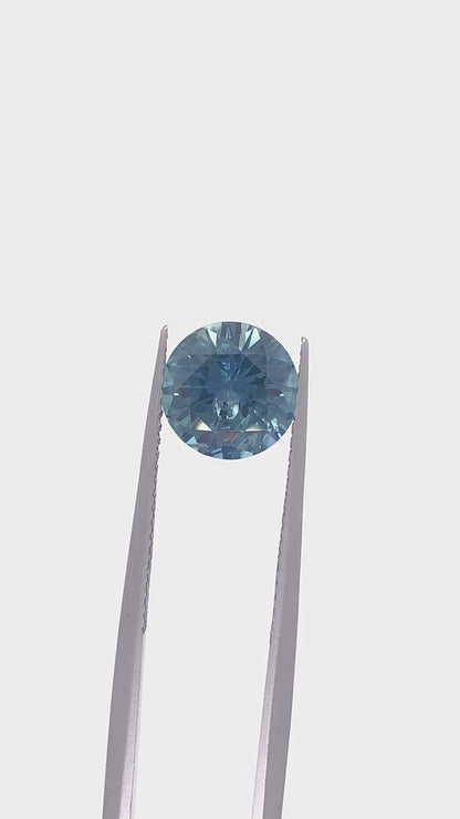 Montana Sapphire — 2.57ct Round Brilliant Cut | 8.30mm | USA | Heated