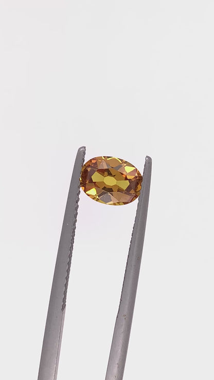 Orange Sapphire — 1.21ct Antique Oval | 7.50x5.50mm | Madagascar | Unheated