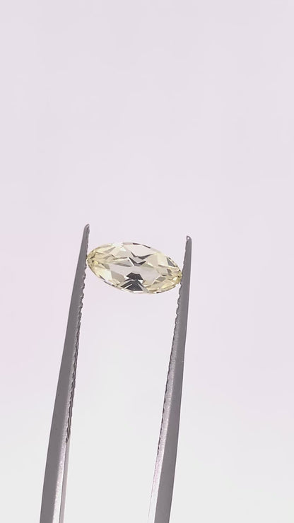 Yellow Sapphire — 0.71ct Antique Moval | 8.00 x 4.10mm | Sri Lanka | Heated