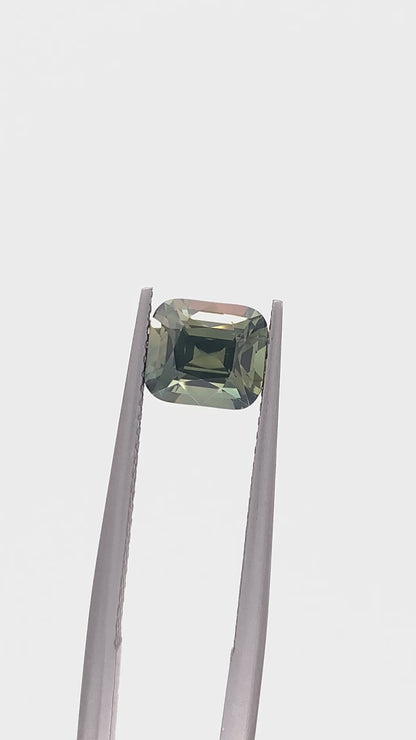 Green Sapphire — 1.80ct Cushion | 7.00x6.25mm | Sri Lanka | Heated