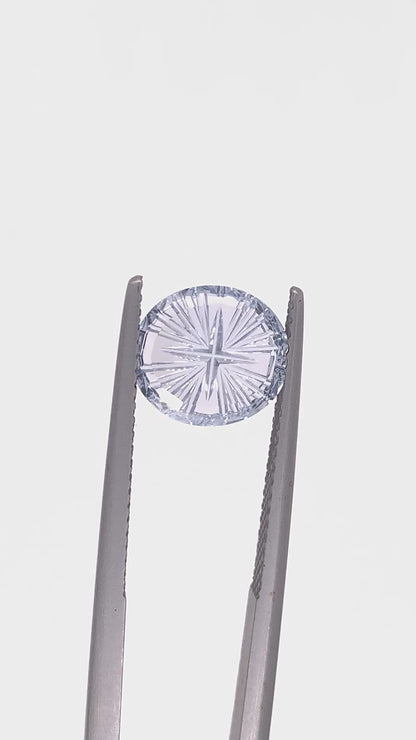 Blue Sapphire — 1.84ct Fantasy Cut | 9.50 x 8.40mm | Madagascar | Unheated