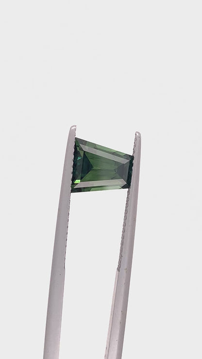 Green Sapphire — 2.24ct Tapered Baguette | 8.48 x 7.65 x 4.70mm | Australia | Unheated