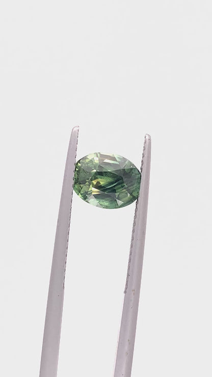 Green Sapphire — 2.56ct Oval | 8.50 x 6.60mm | Madagascar | Heated