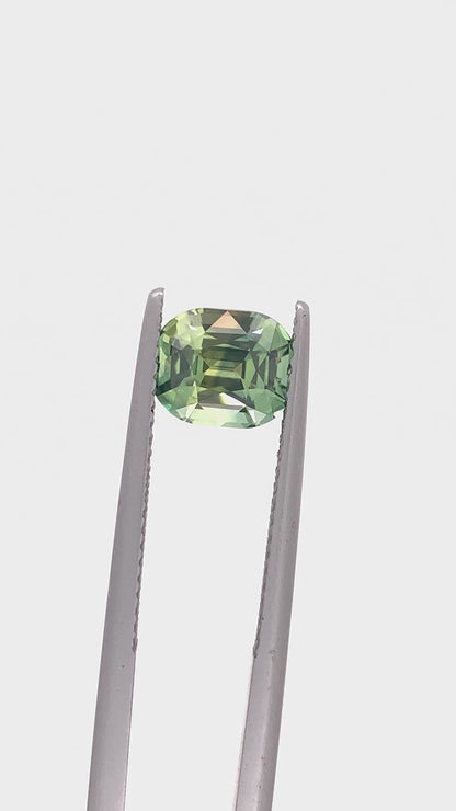 Green Sapphire — 2.06ct Cushion | 7.50 x 6.30mm | Madagascar | Unheated