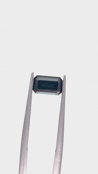 Teal Sapphire — 1.35ct Emerald Cut | 8.00 x 5.00mm | Kenya | Unheated