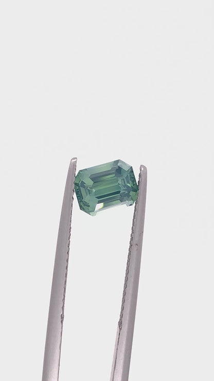 Green Sapphire — 1.51ct Emerald Cut | 7.10 x 5.50mm | Madagascar | Heated