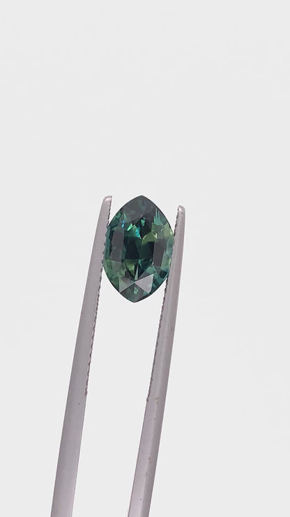 Teal Sapphire — 3.04ct Marquise | 10.45 x 7.11mm | Madagascar | Heated
